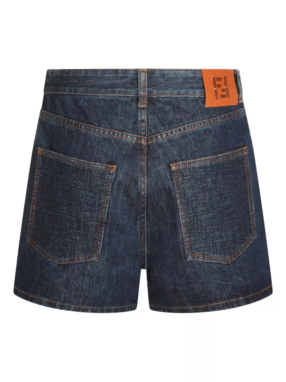 Fendi Shorts in denim di cotone, view 2