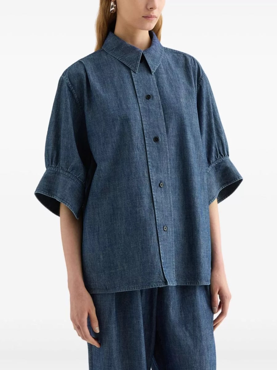 Jil Sander Camicia in denim di cotone, view 3