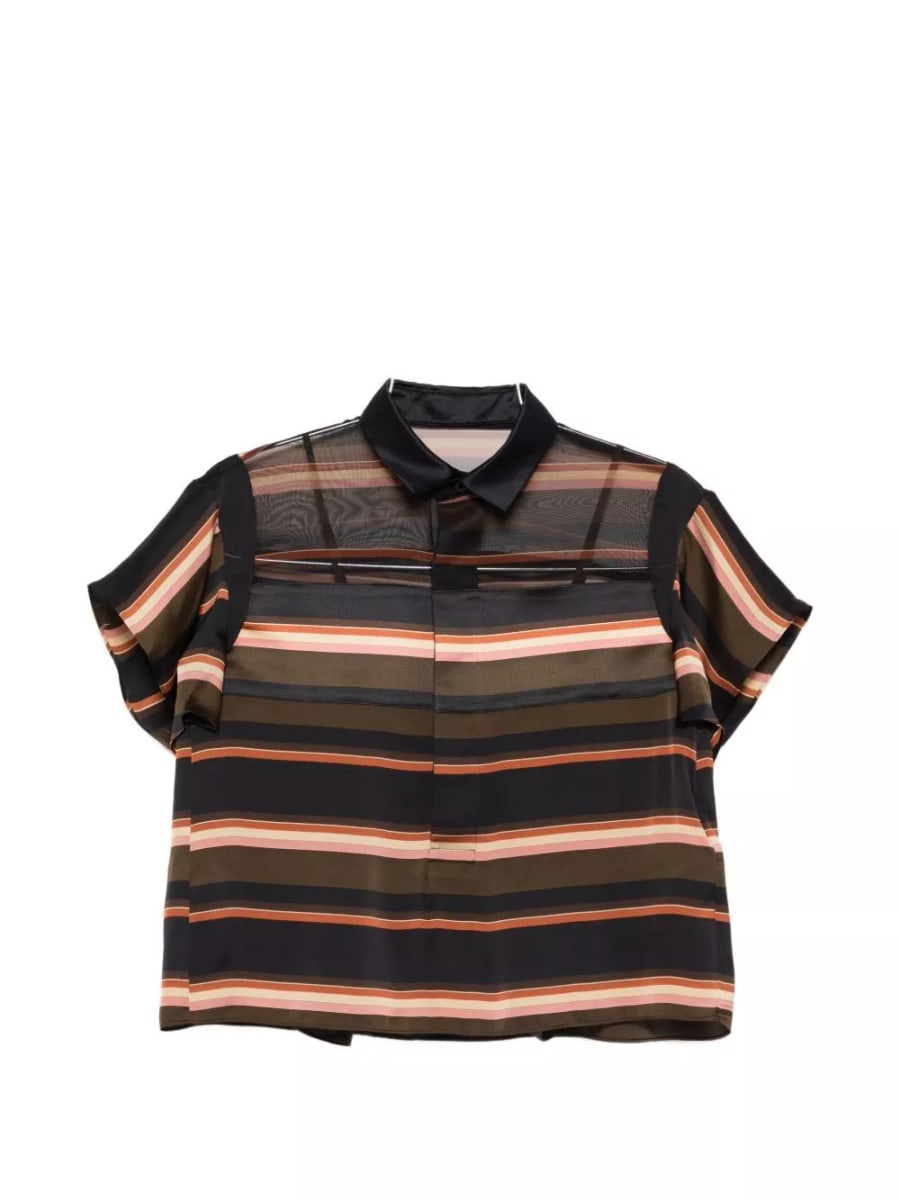 Sacai la polo a righe