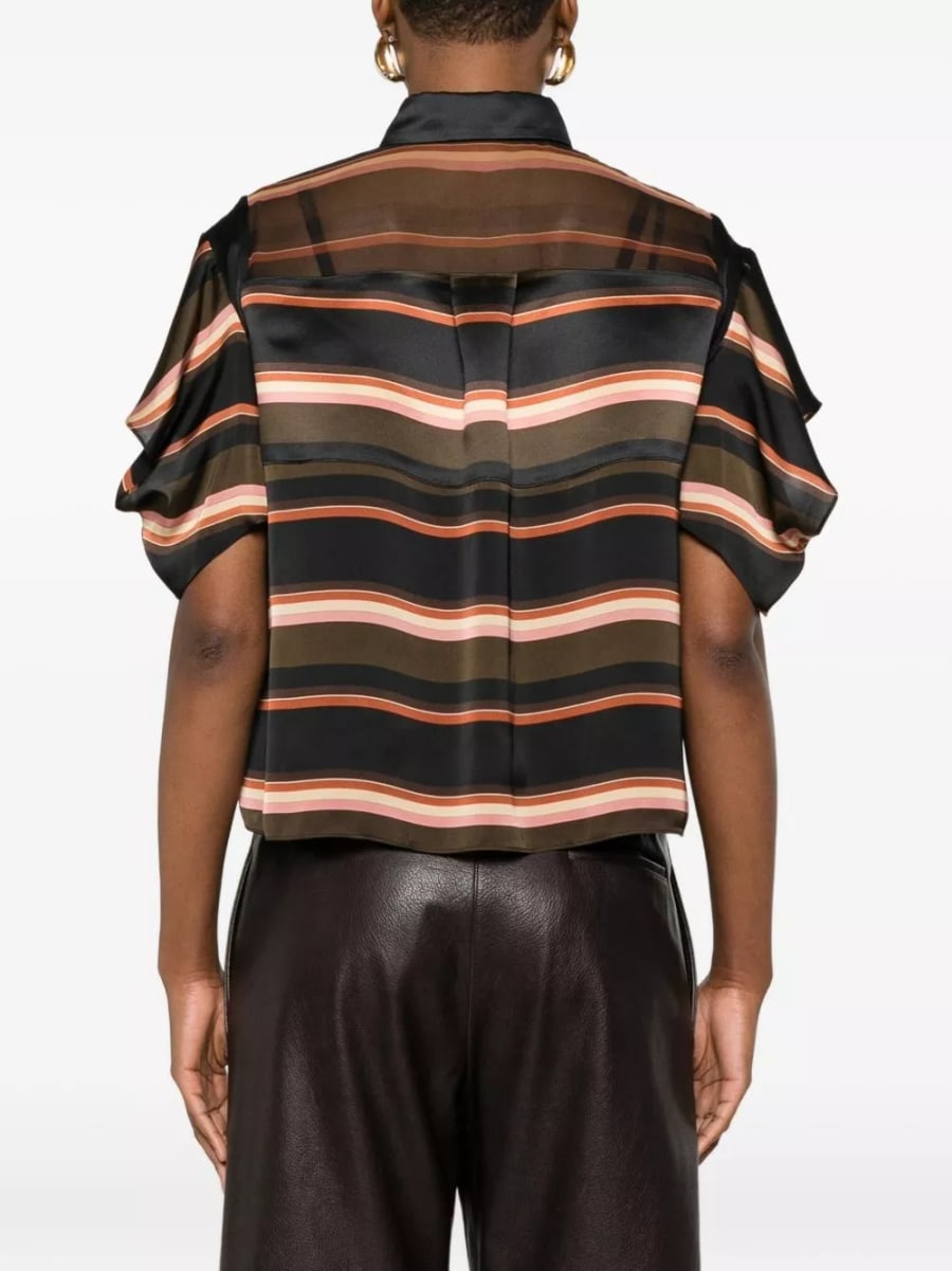 Sacai la polo a righe, view 4