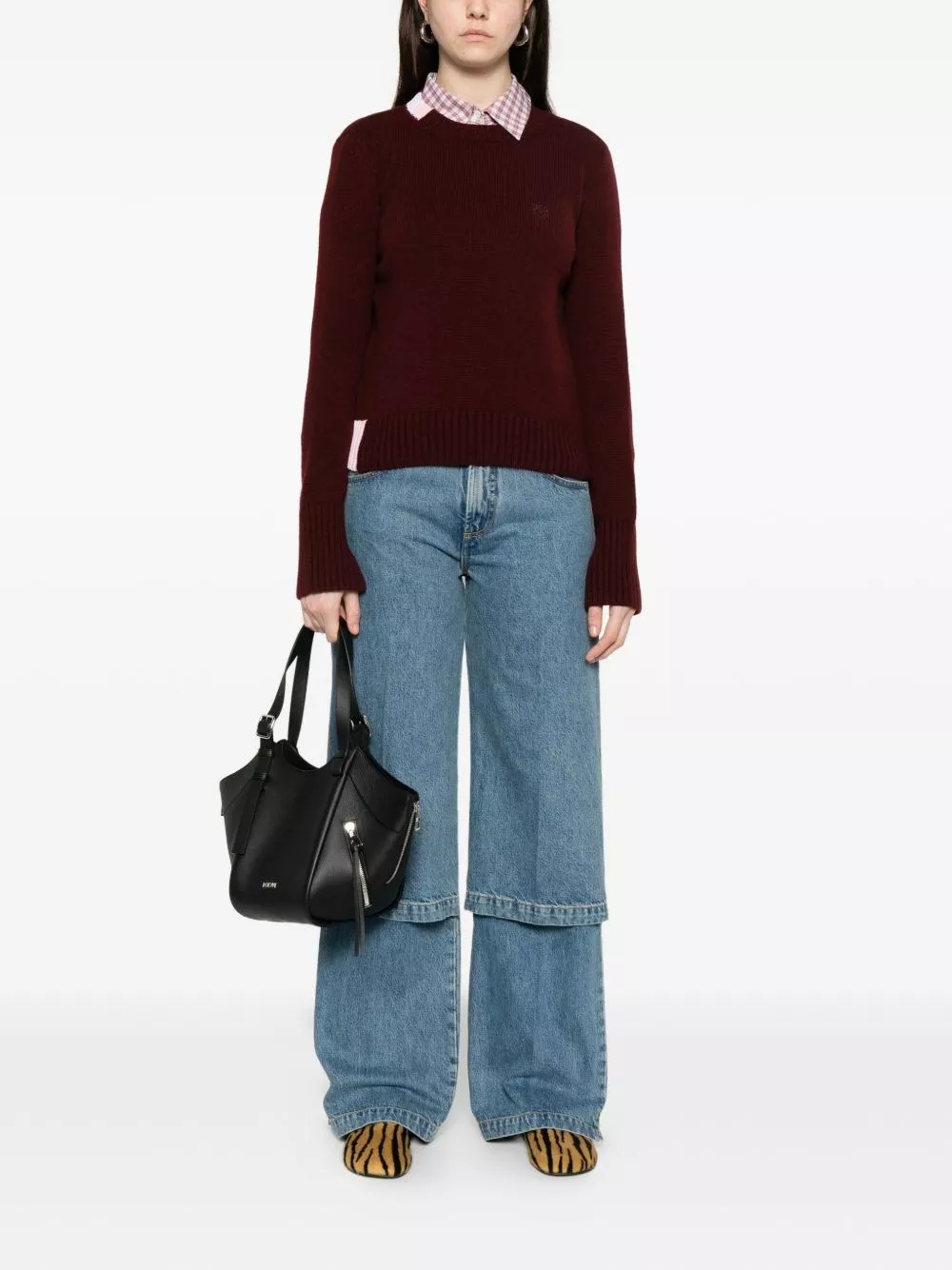 Loewe Maglione girocollo in cashmere, view 2