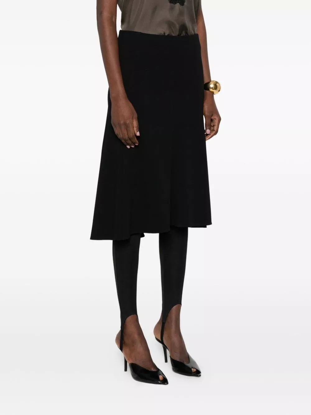 Jil Sander Gonna corta asimmetrica, view 2