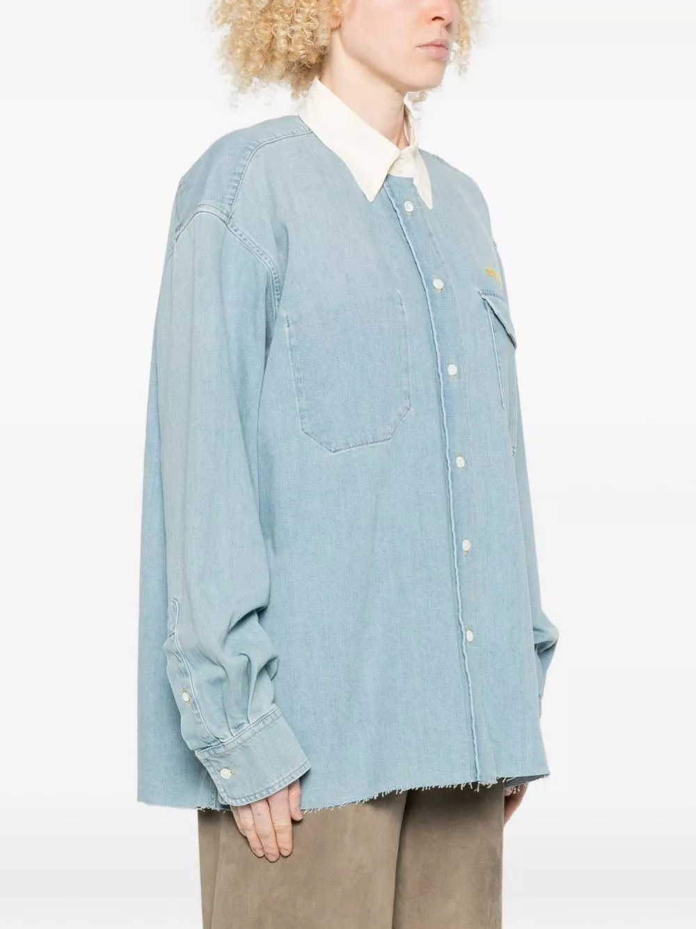 Miu Miu Camicia in denim di cotone, view 2