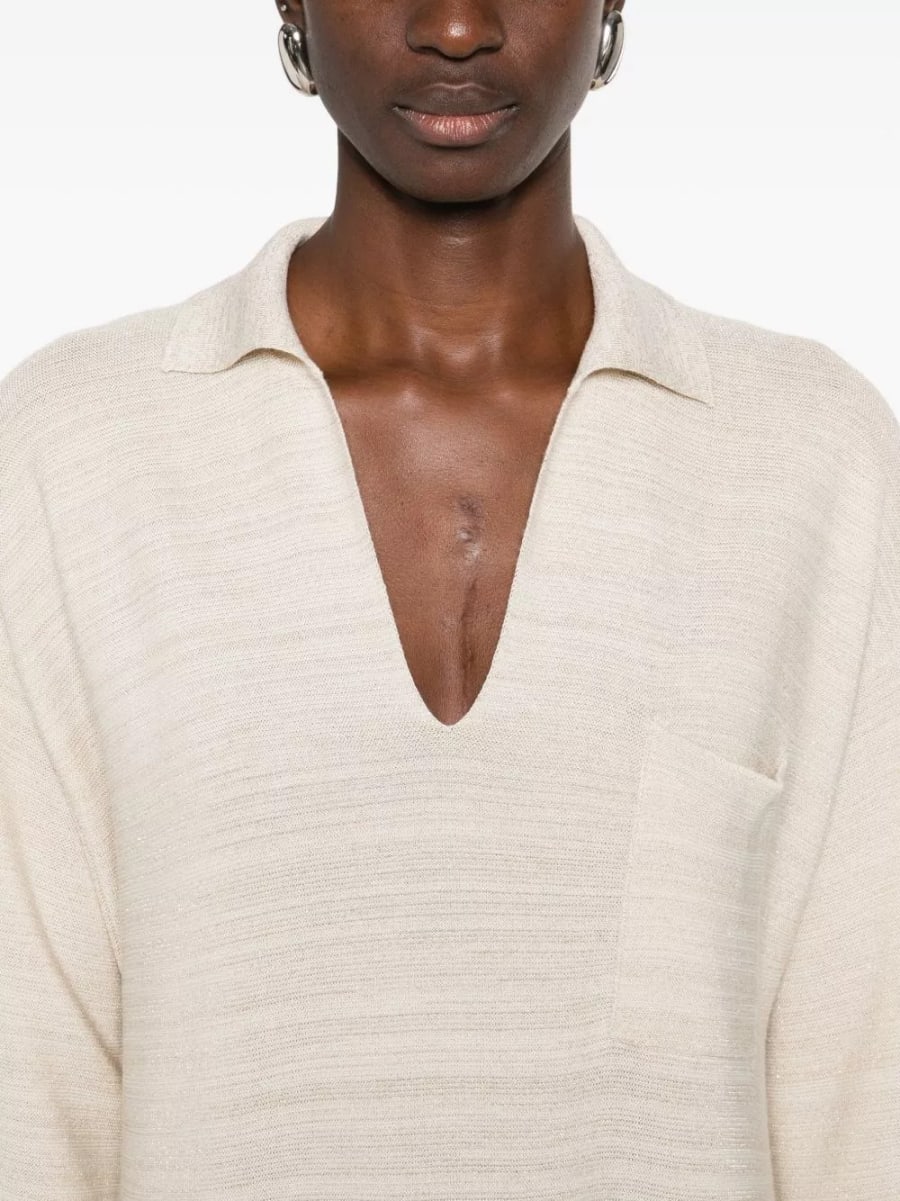 Fabiana Filippi Camicia in lana e cotone, view 2