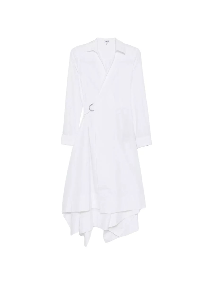 Loewe Abito in cotone drappeggiato
