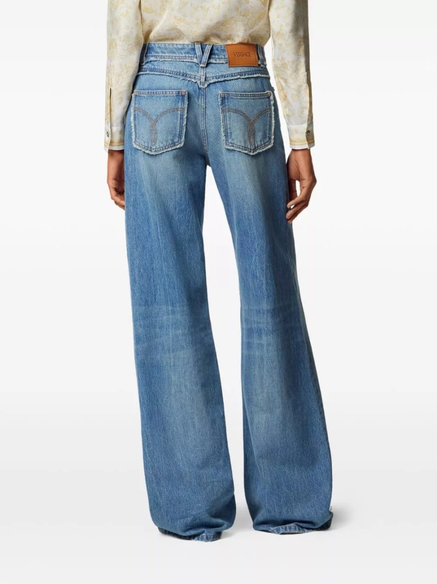 Versace Jeans in denim di cotone, view 2