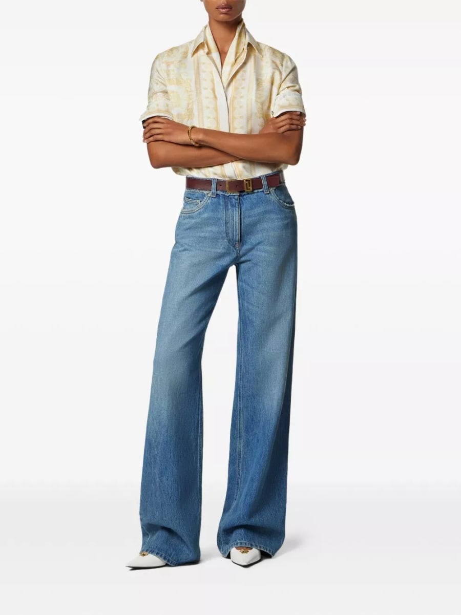 Versace Jeans in denim di cotone, view 3