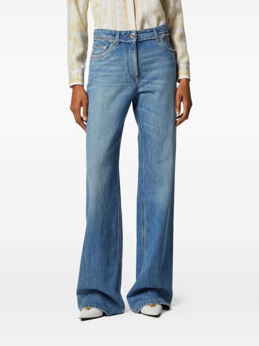 Versace Jeans in denim di cotone, view 4