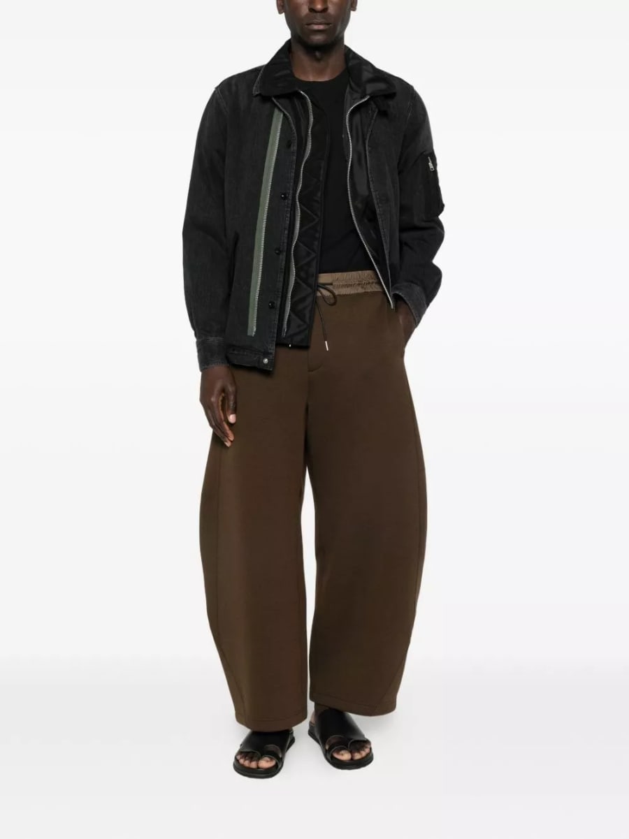 Sacai Giacca in denim e nylon, view 4
