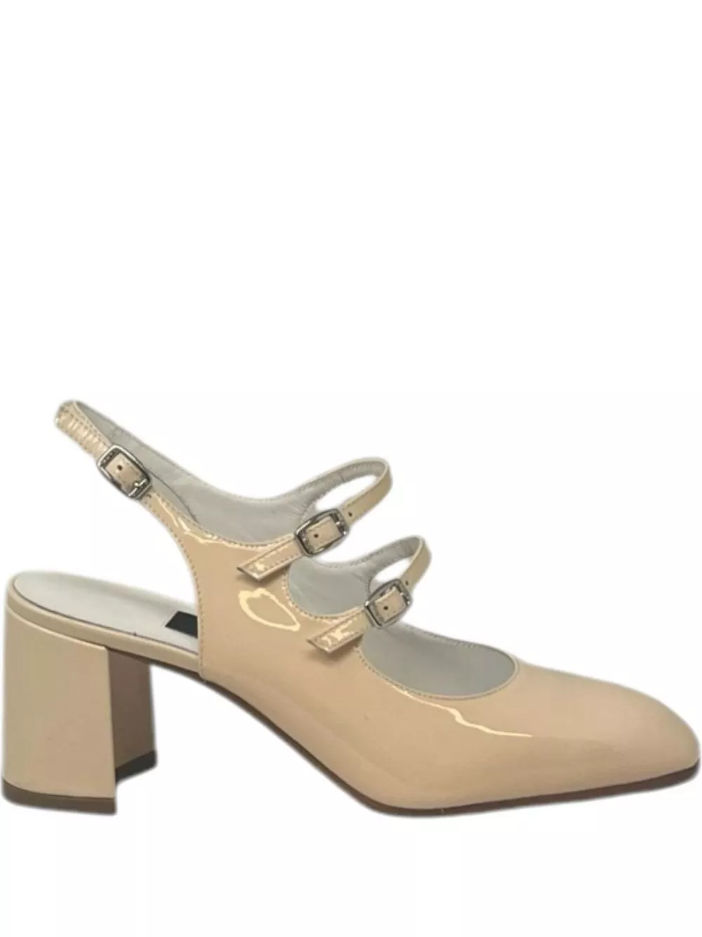 Carel paris Pumps in pelle verniciata Banana