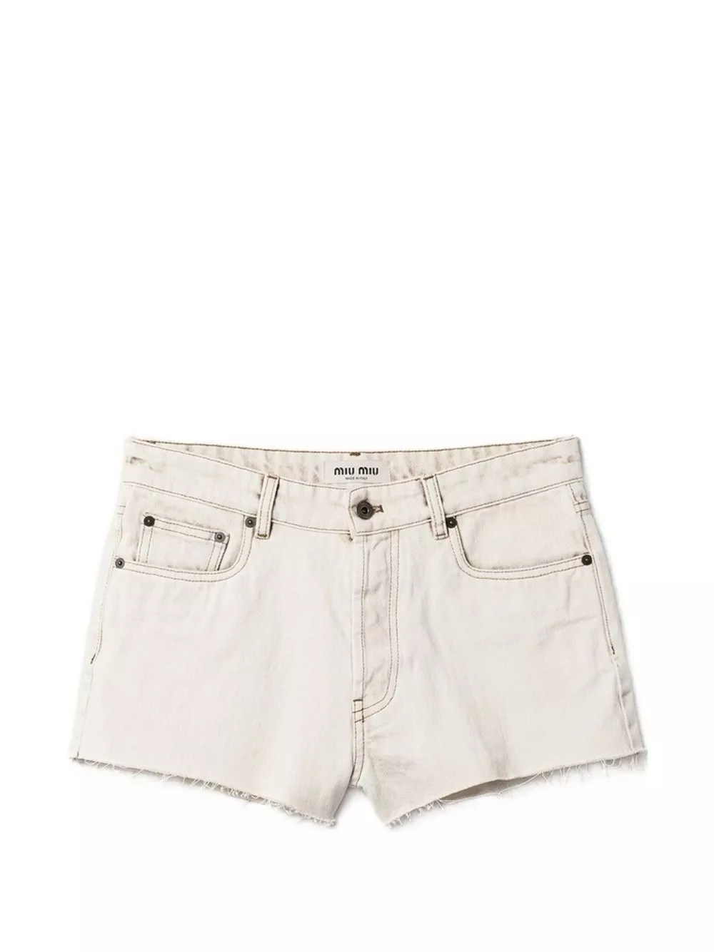 Miu Miu Shorts in denim di cotone