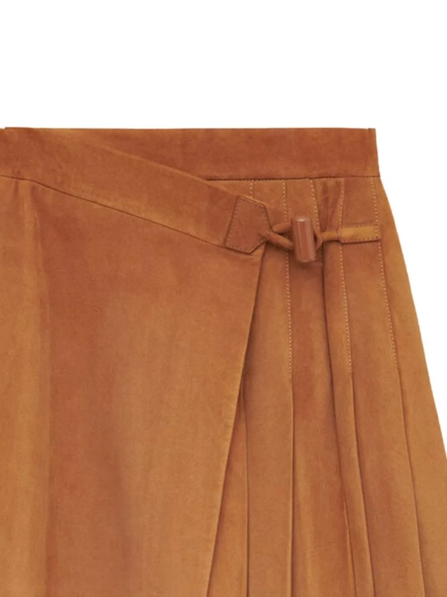 Loewe Gonna mini in suede, view 2