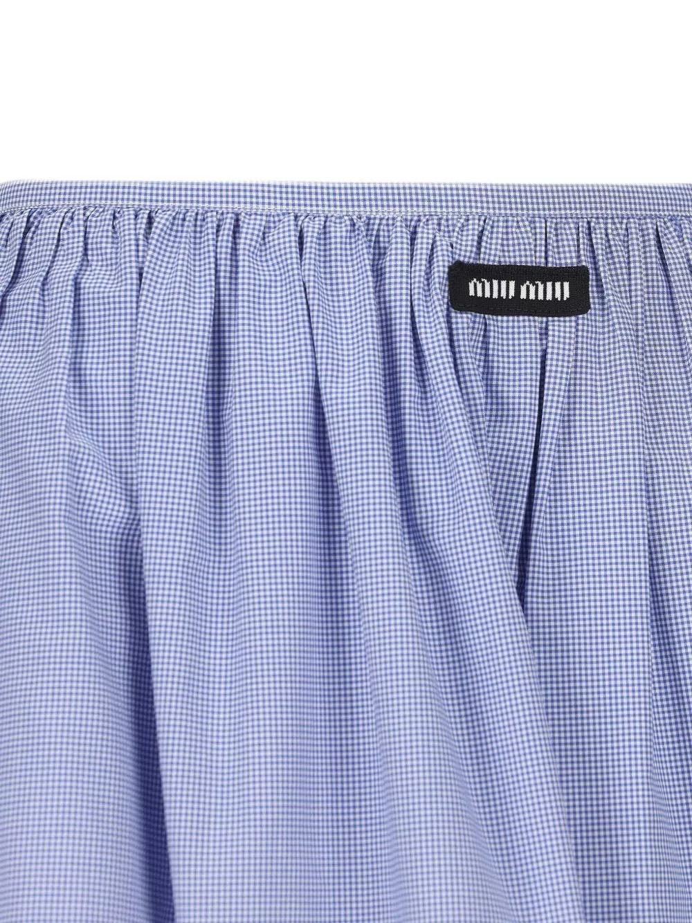 Miu Miu Gonna midi in cotone, view 2