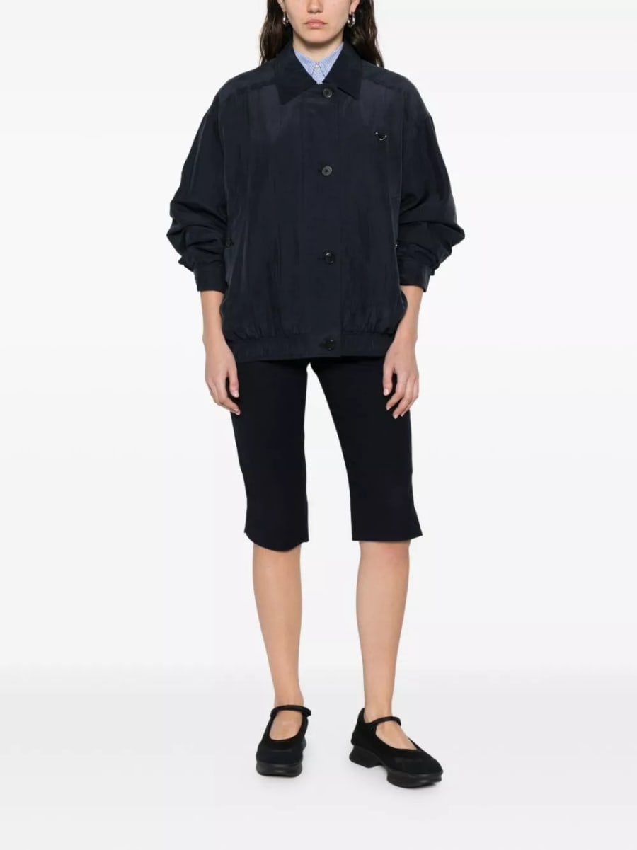 Prada Giacca blouson in seta, view 3