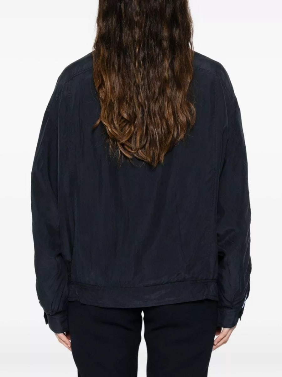 Prada Giacca blouson in seta, view 4