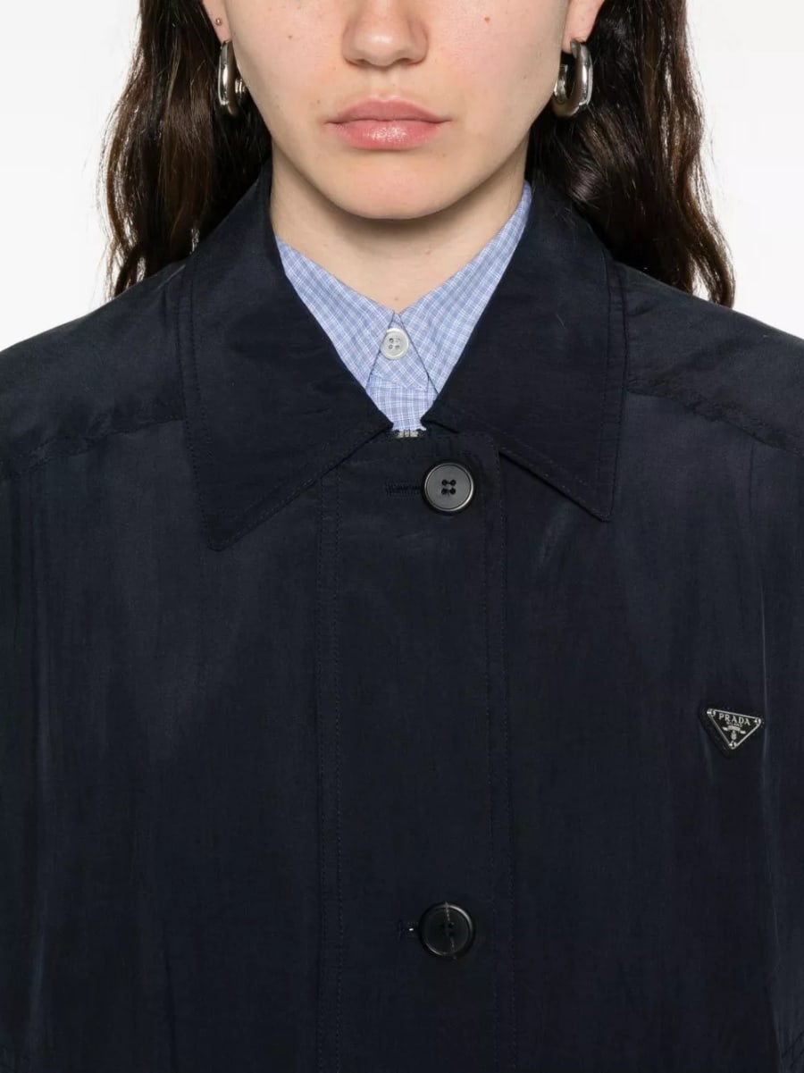 Prada Giacca blouson in seta, view 5