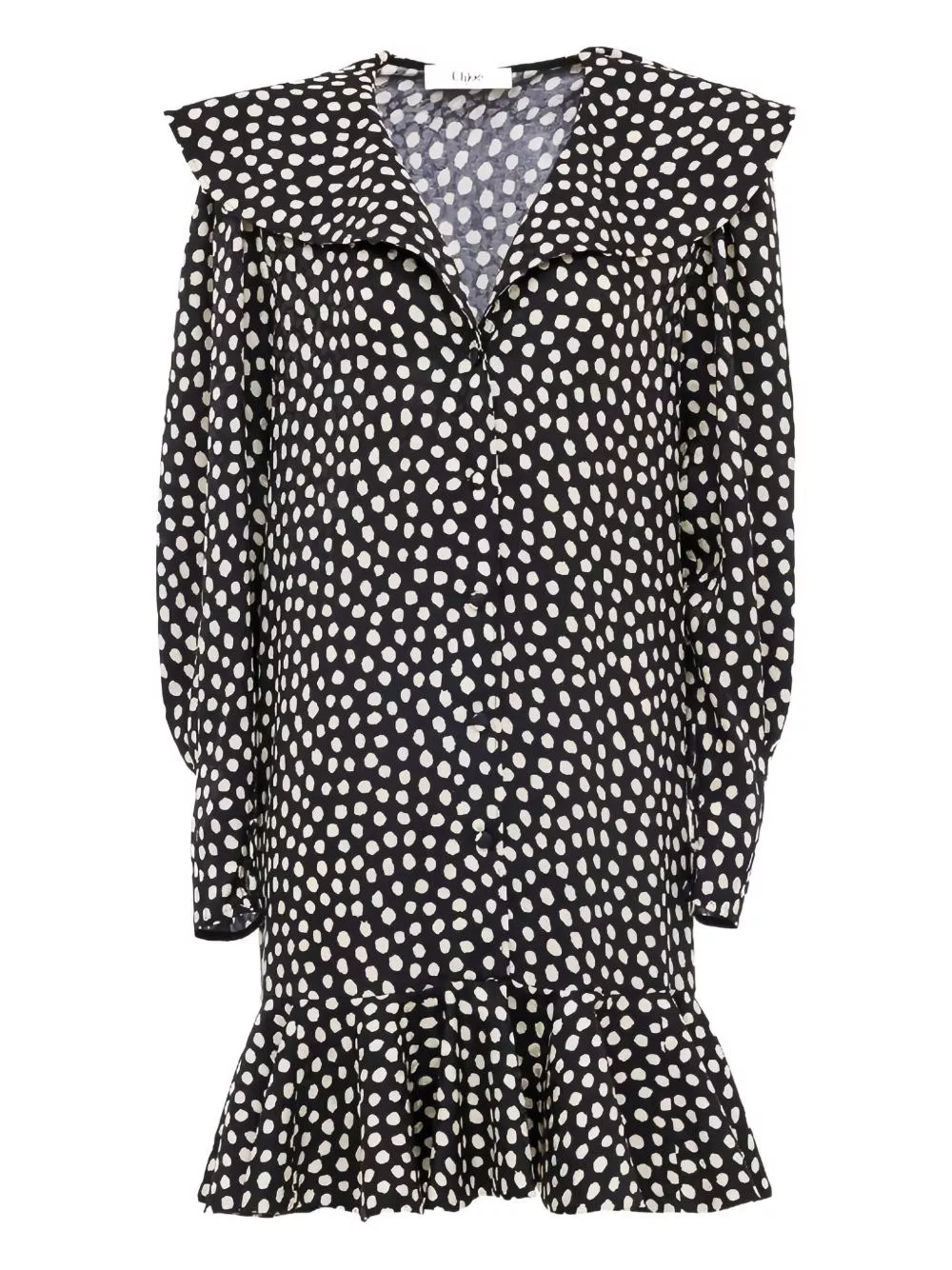 Chloé Abito in seta a pois