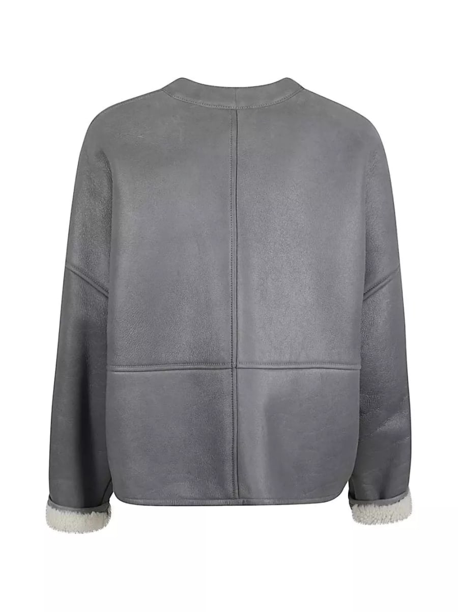 Loewe Giacca in pelle Pebble, view 4