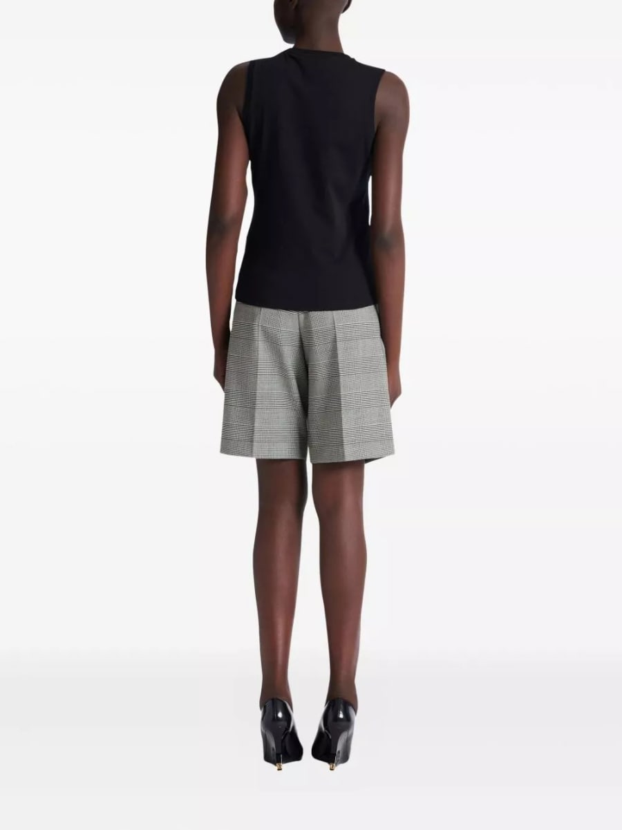 Balmain Top in cotone con logo, view 2