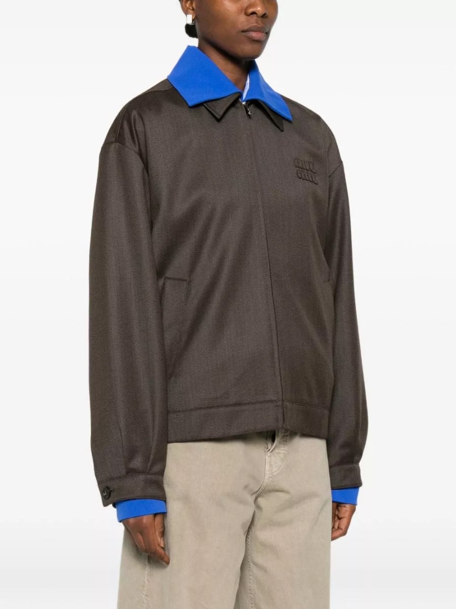 Miu Miu Giacca blouson in nylon, view 4
