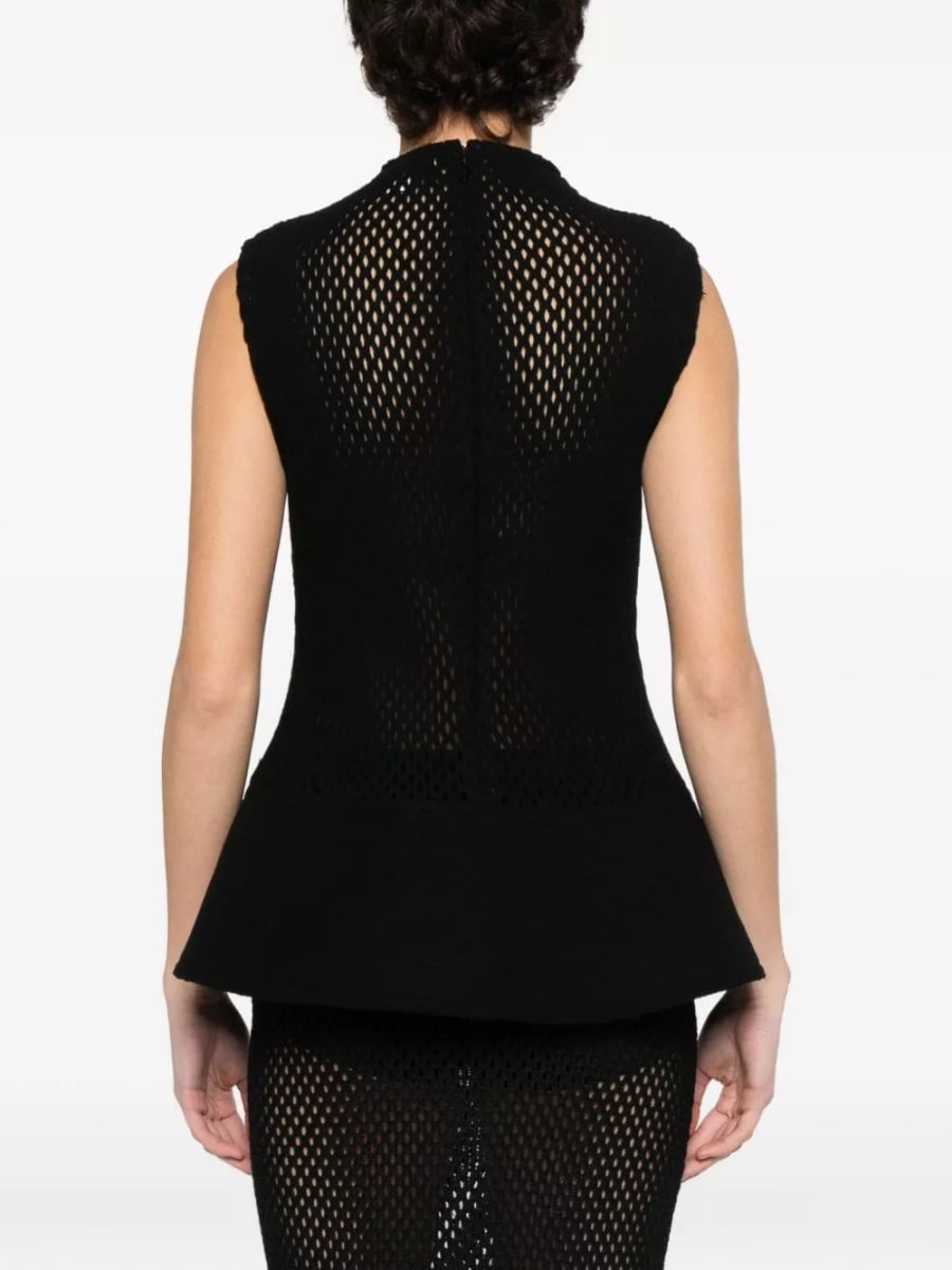 Alaïa Top con volant, view 5