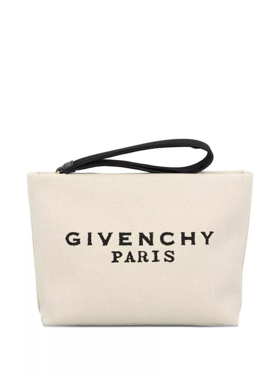 Givenchy Pochette in cotone con logo