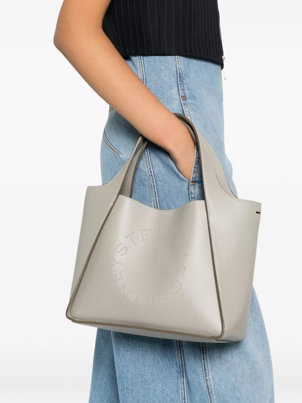 Stella McCartney Borsa shopping Stella Logo, view 2