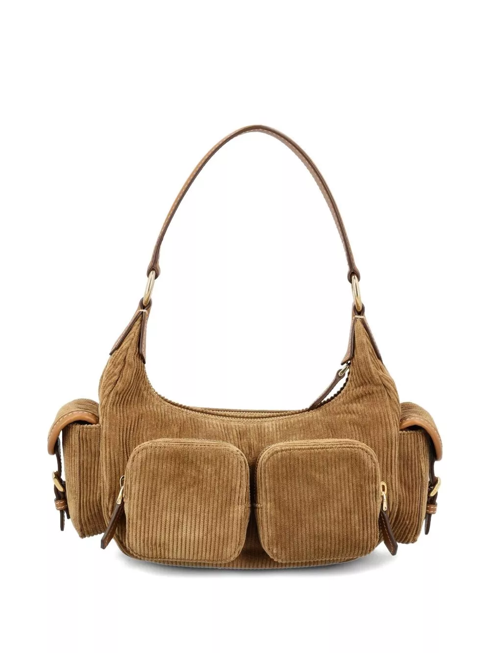 Miu Miu Borsa a spalla in velluto Pocket, view 2