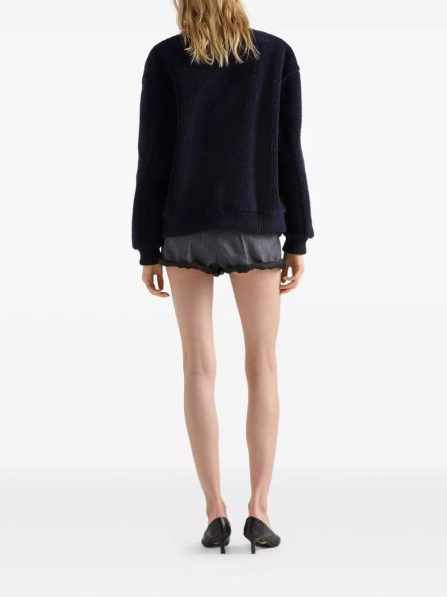 Prada Giacca blouson in pile, view 2