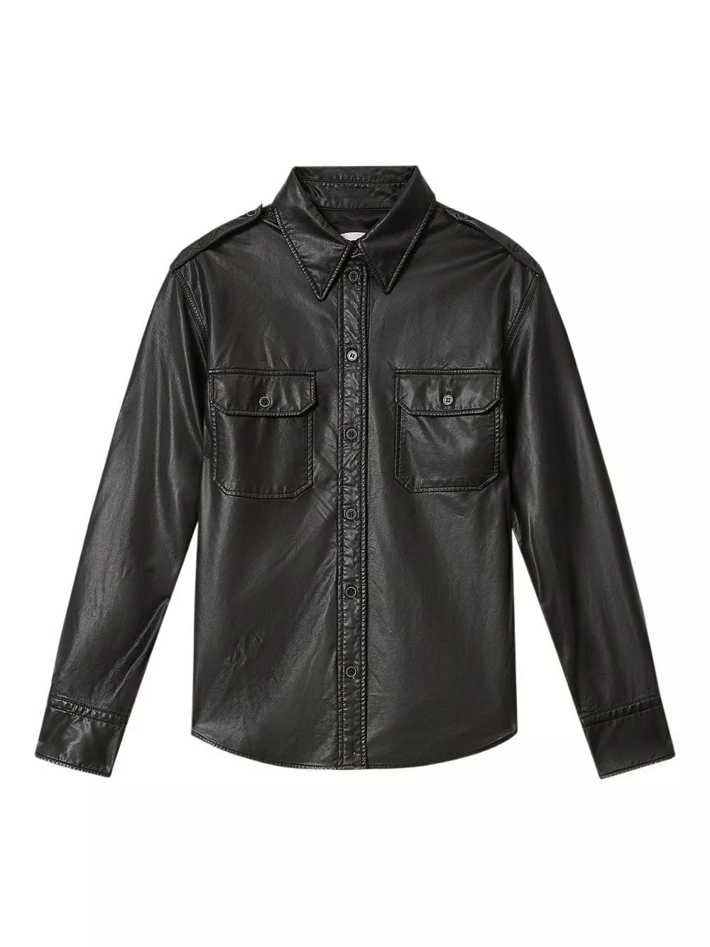Marant etoile Camicia in ecopelle Noee