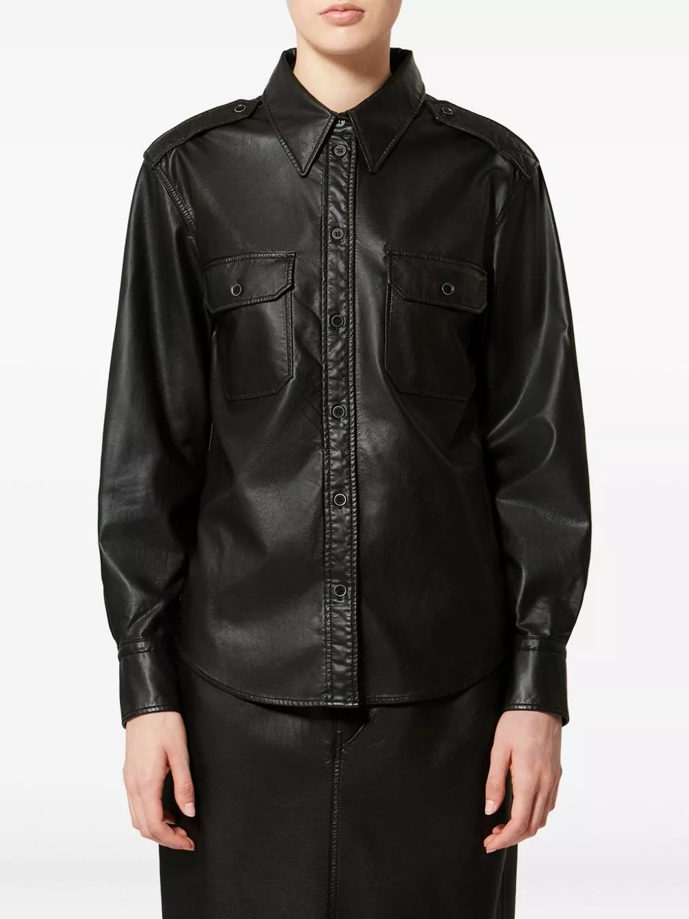 Marant etoile Camicia in ecopelle Noee, view 2