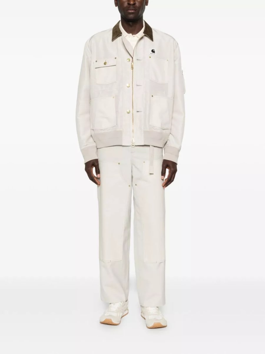 Sacai x carhartt wip Pantaloni in misto lana, view 2