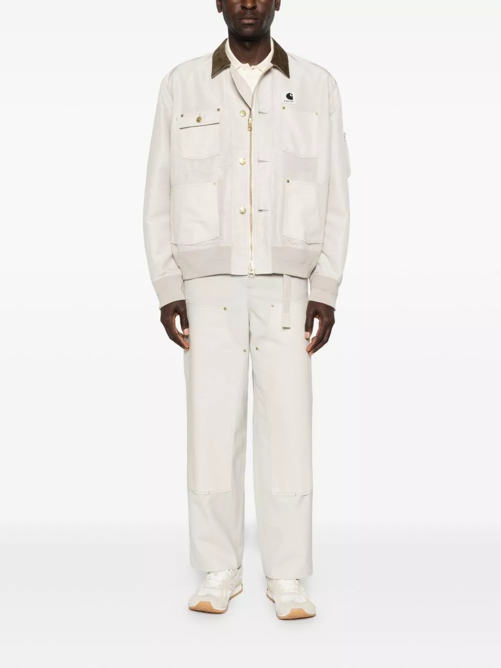 Sacai x carhartt wip Pantaloni in misto lana, view 2
