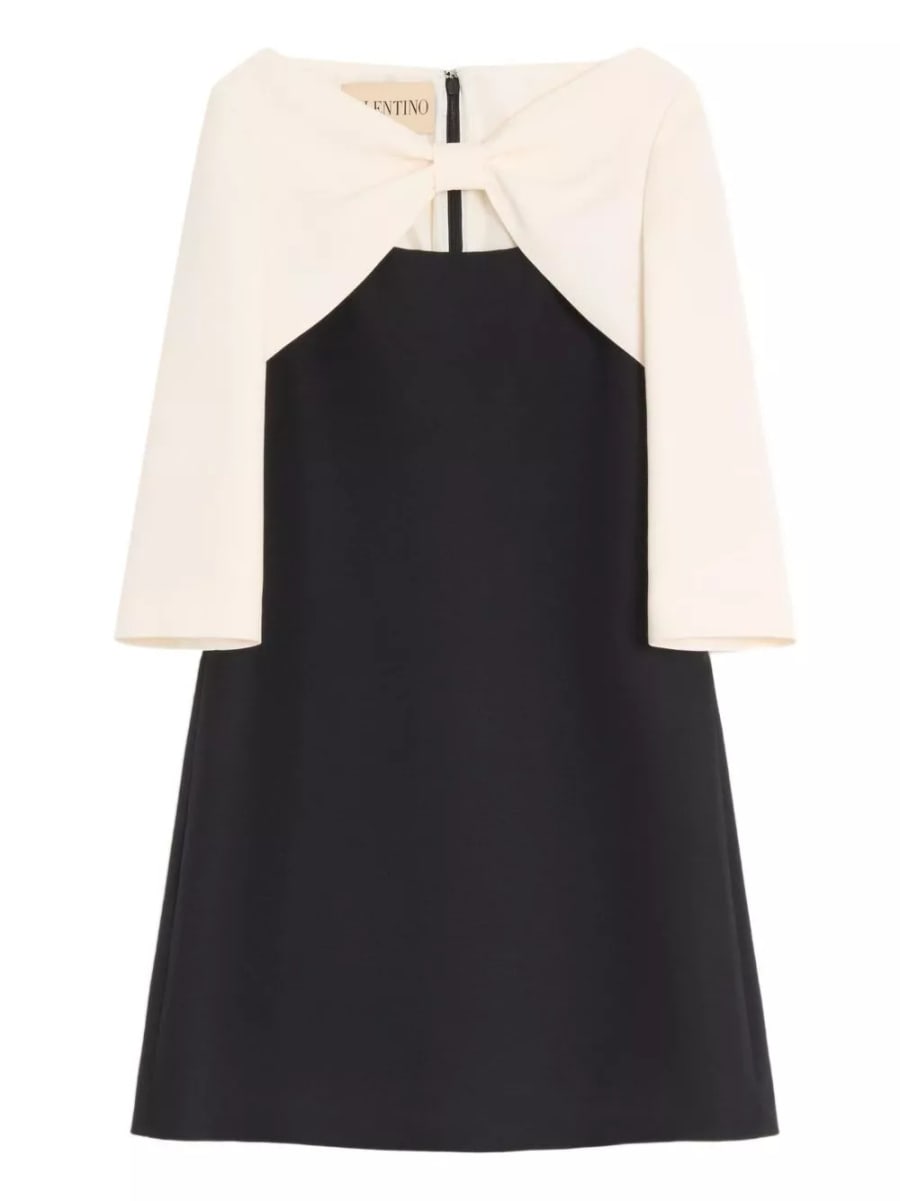 Valentino Abito mini in lana e seta