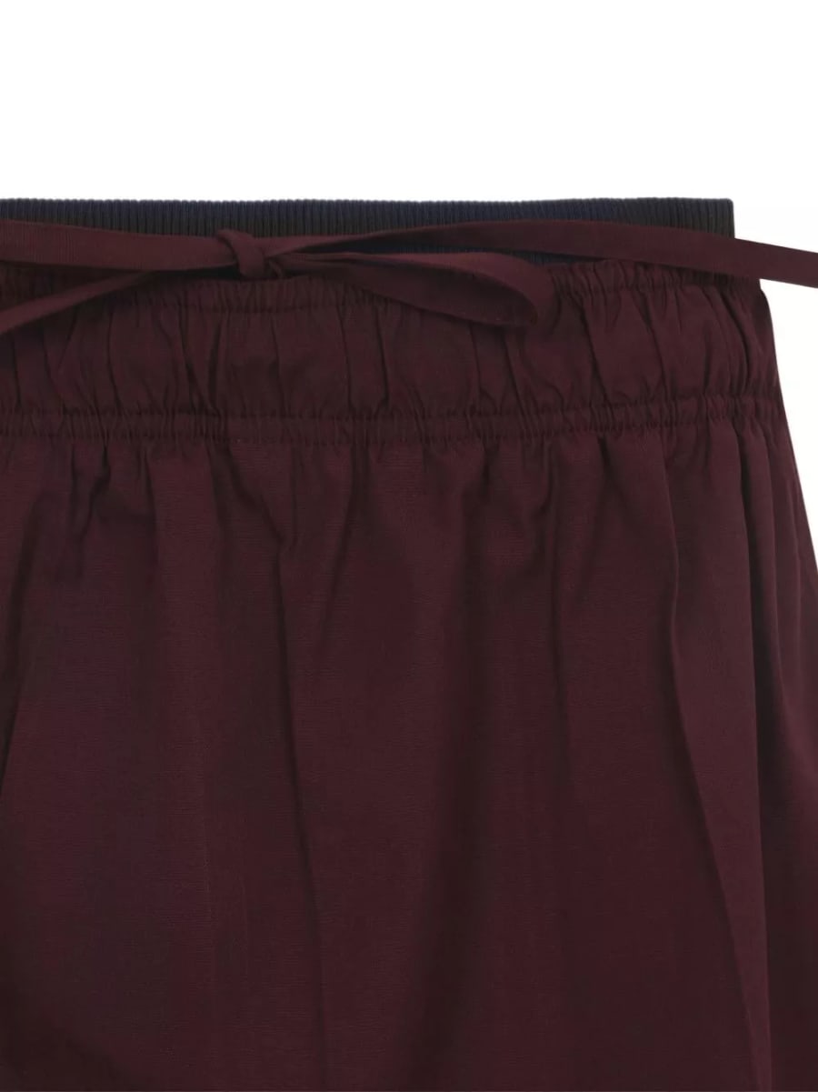 Prada Gonna midi in misto cotone, view 2