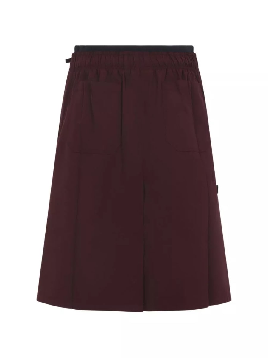 Prada Gonna midi in misto cotone, view 4