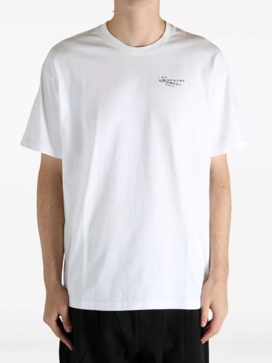 Givenchy T-shirt in cotone con logo, view 2