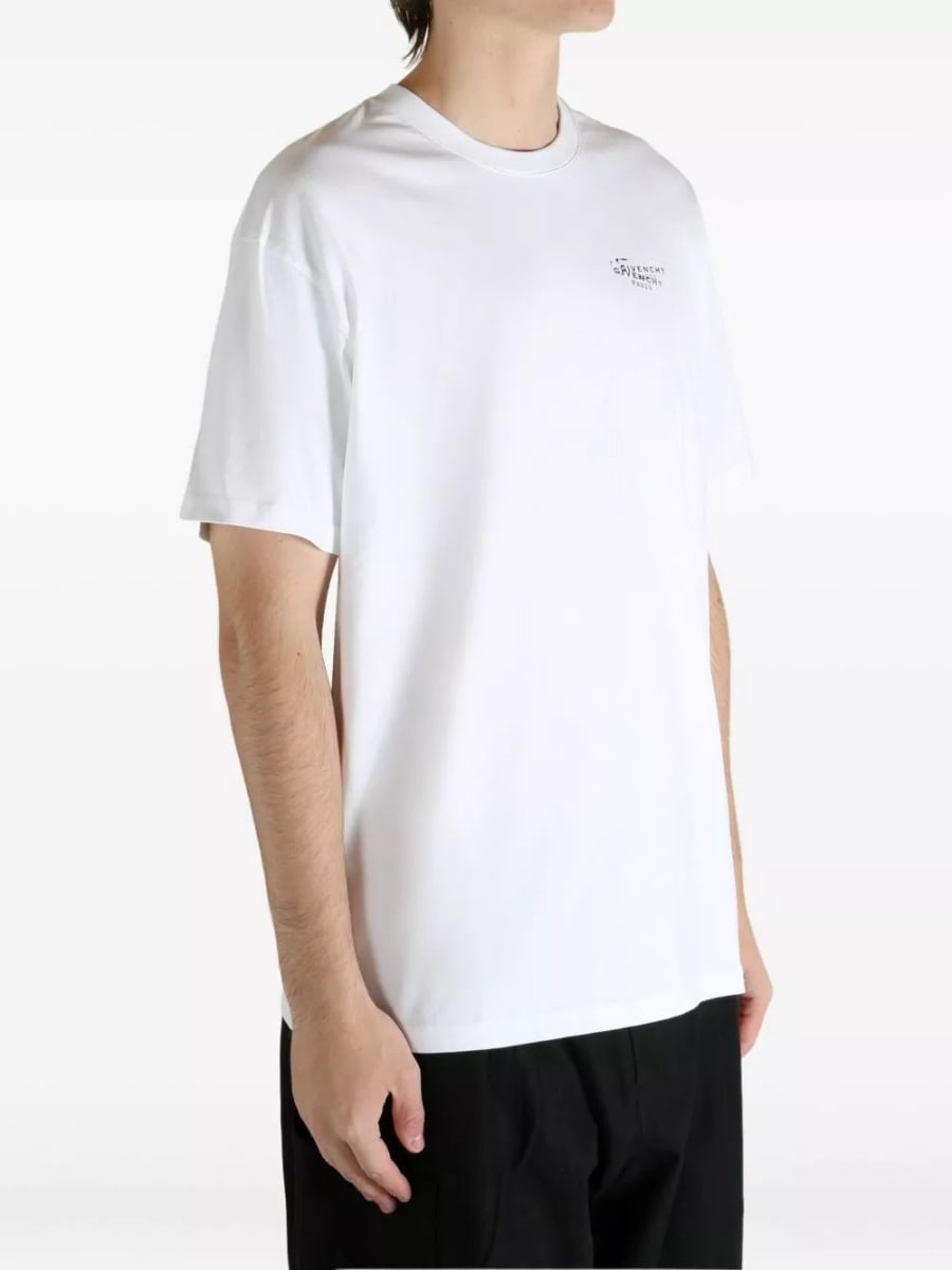 Givenchy T-shirt in cotone con logo, view 3