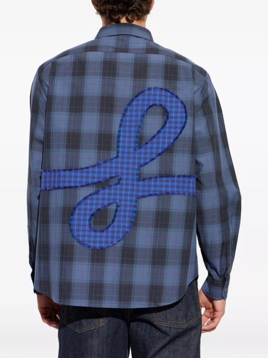 Loewe Camicia in cotone a quadri, view 2