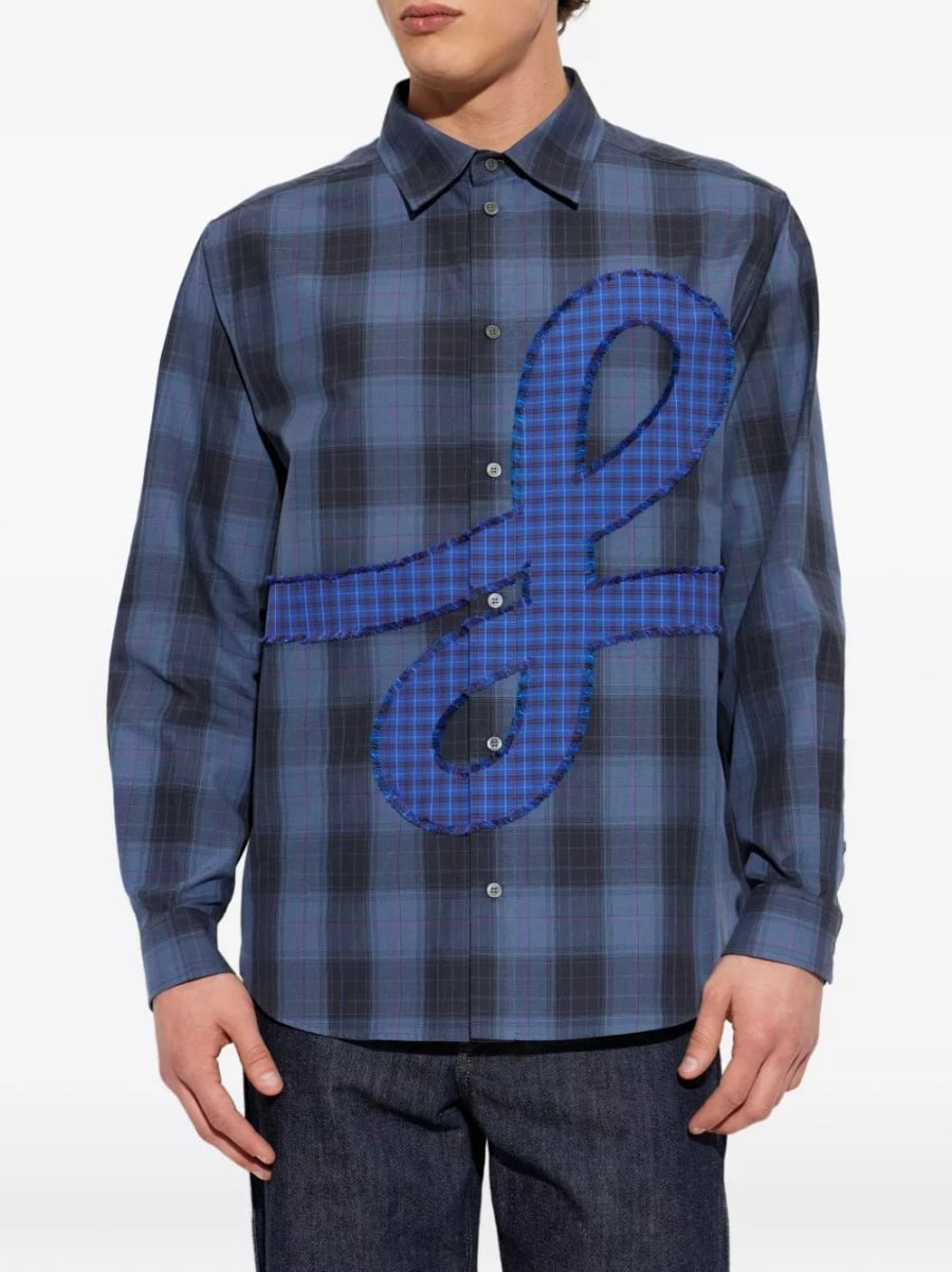 Loewe Camicia in cotone a quadri, view 5