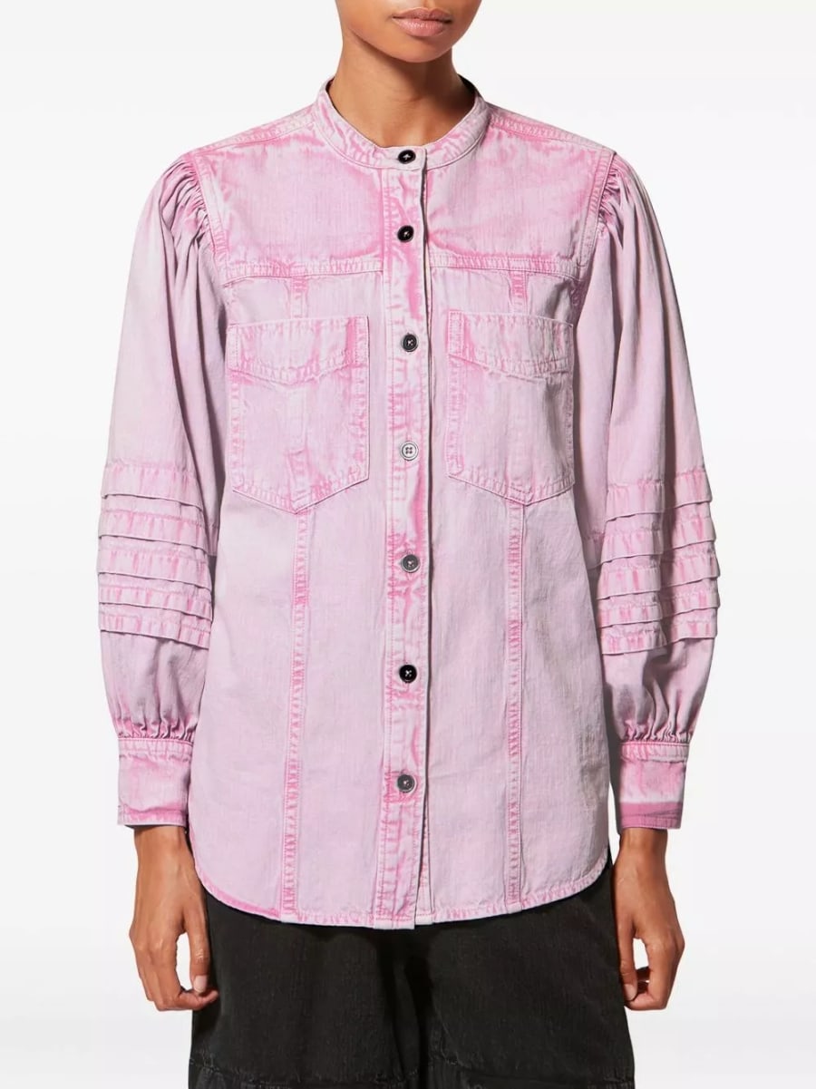 Marant etoile Camicia in cotone Mileda, view 4
