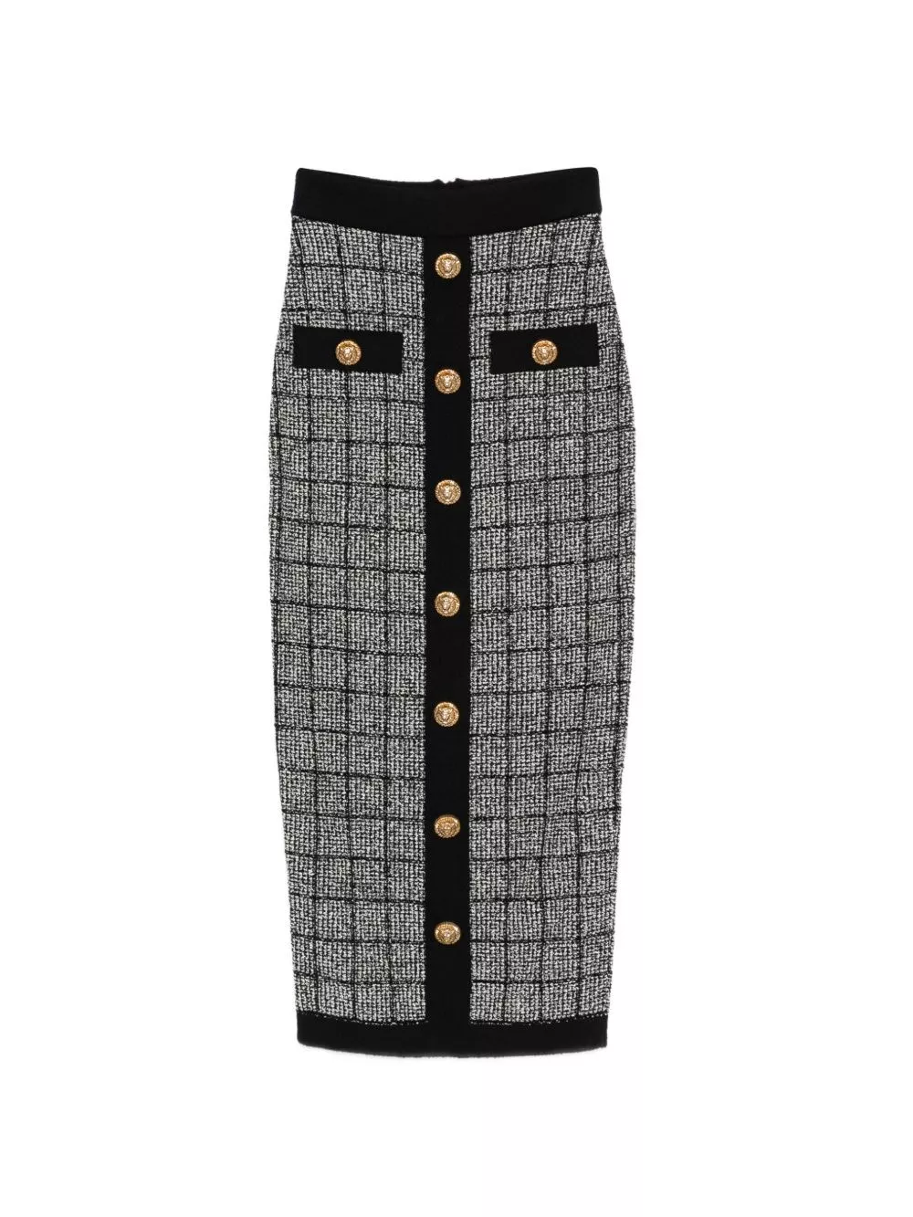 Balmain Gonna lunga in tweed