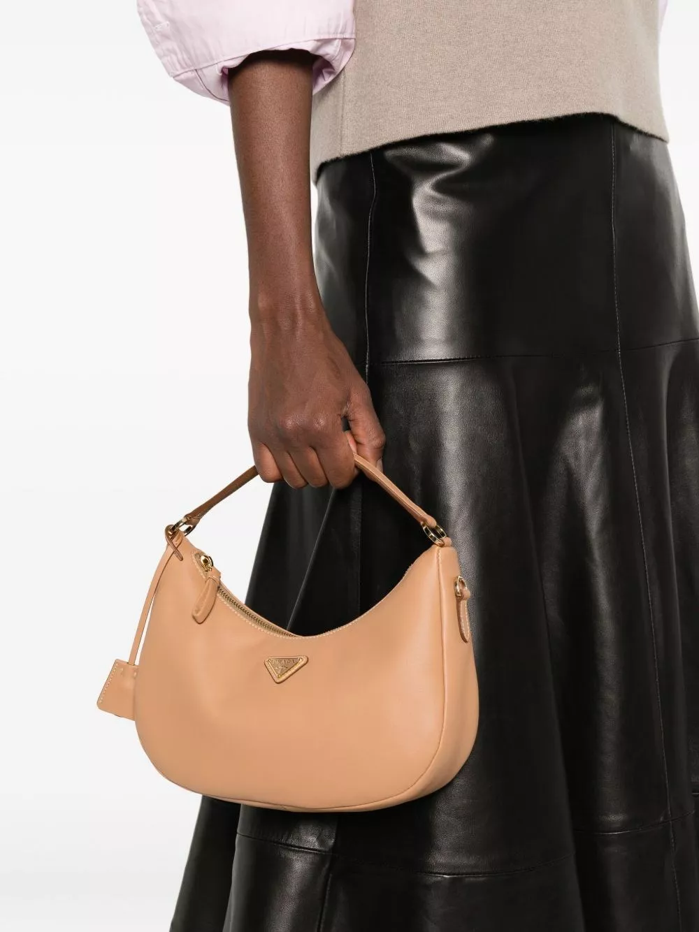 Prada Borsa a spalla in pelle, view 2