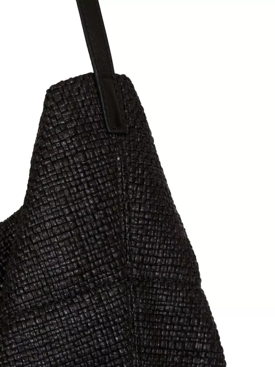 Balmain Tote Bag Track in rafia, view 3