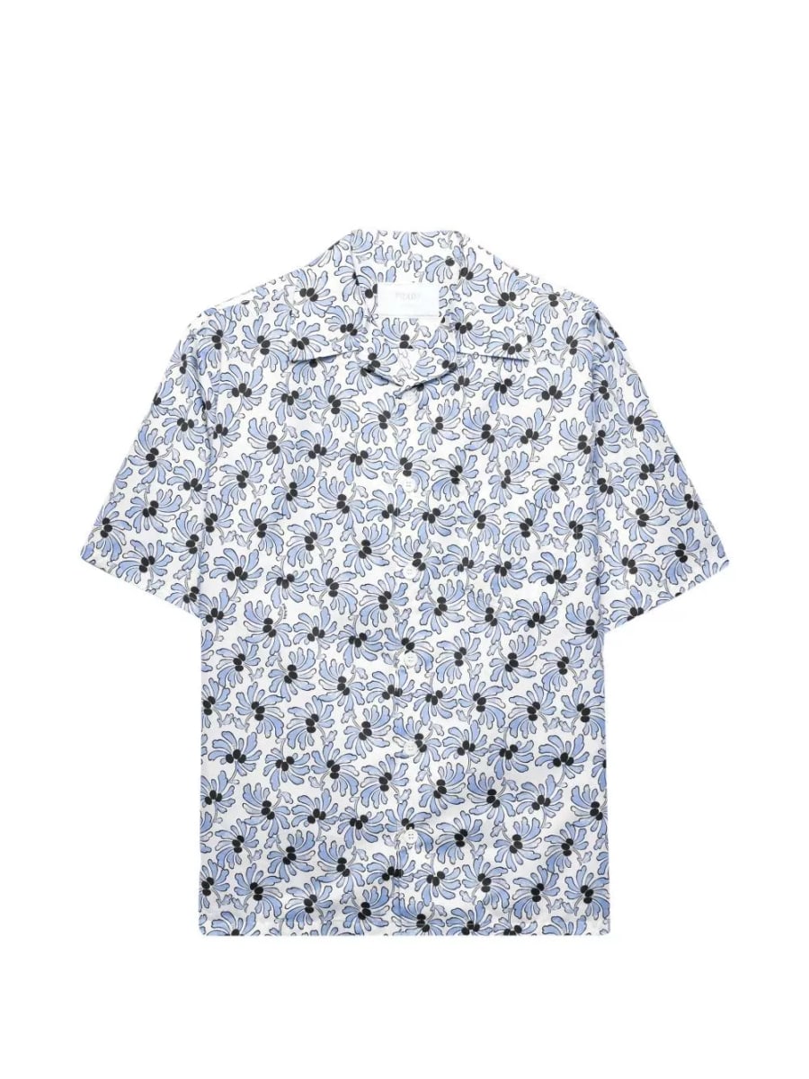 Prada Camicia in misto cotone stampata