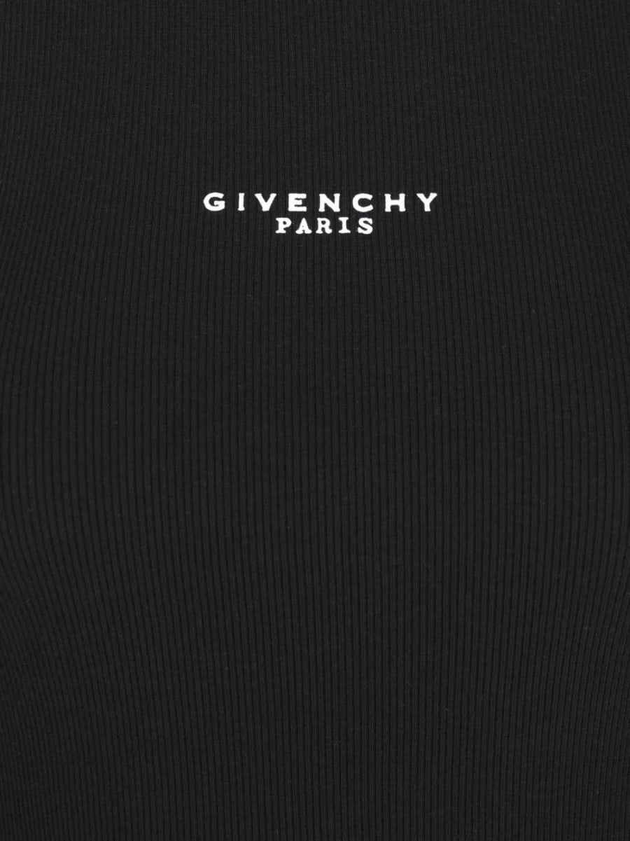 Givenchy Top in cotone con logo, view 3