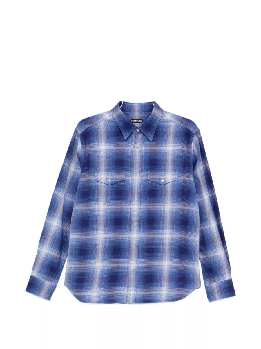 Tom Ford Camicia a quadri in cotone