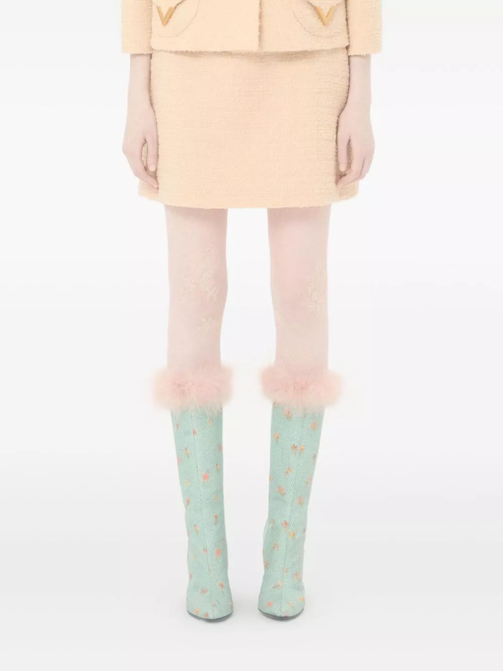 Valentino Gonna in lana VLogo Signature, view 2