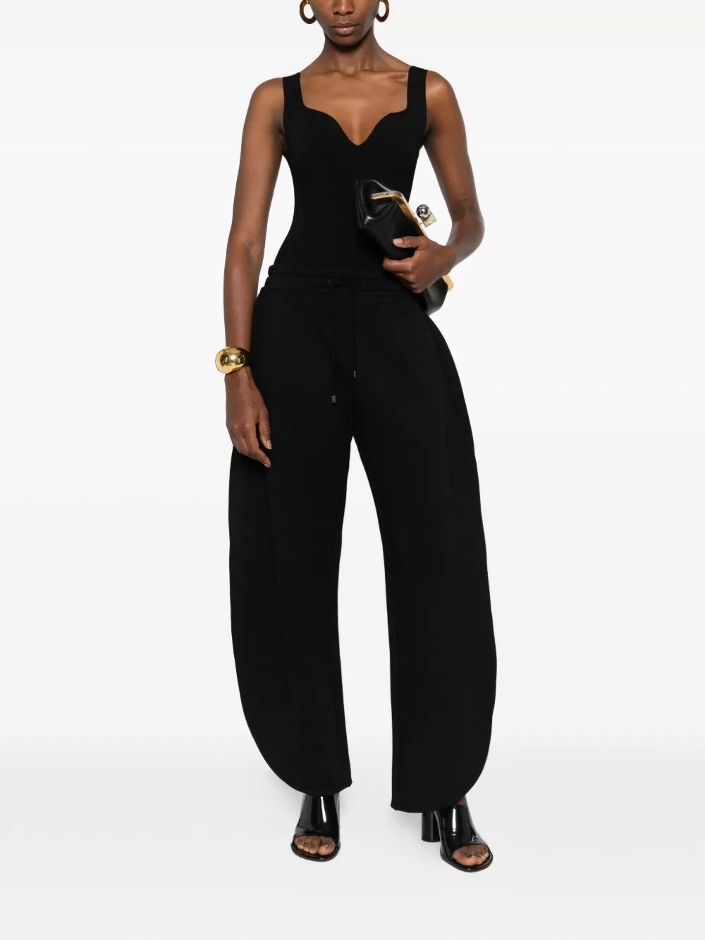 Alaïa Pantaloni in cotone a petalo, view 2