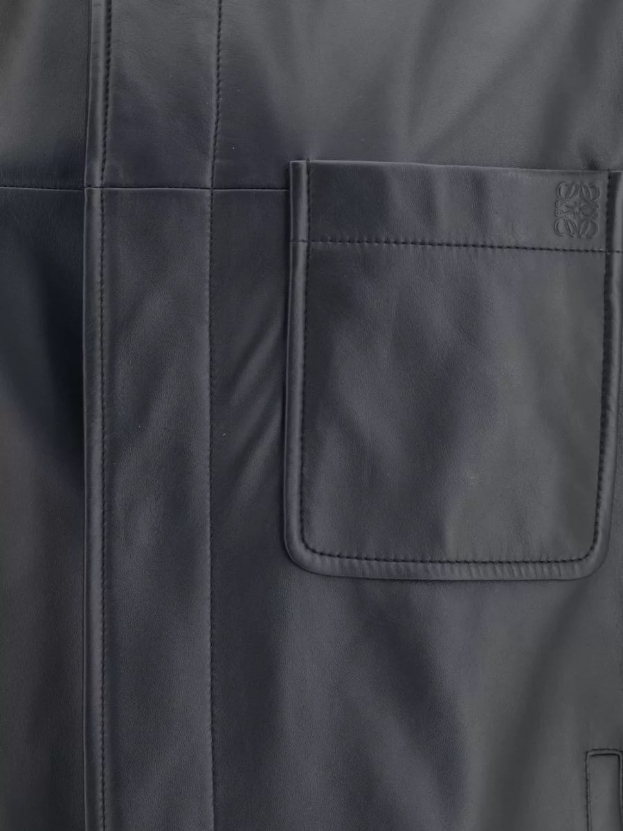 Loewe Camicia in pelle, view 3